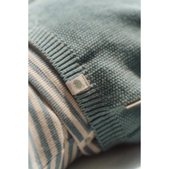 Бебешка Плетена Жилетка Baby Blue 50