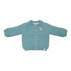 Бебешка Плетена Жилетка Baby Blue 68