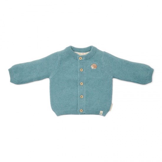 Бебешка Плетена Жилетка Baby Blue 74