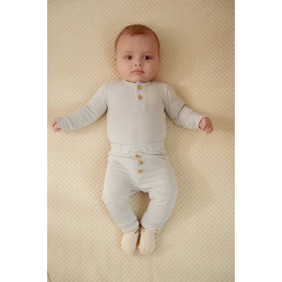 Бебешко Боди с Дълъг Ръкав Baby Blue 56