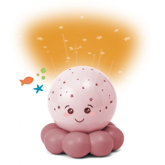 Нощна Лампа Twinkles To Go Octo™ - Pastel Pink