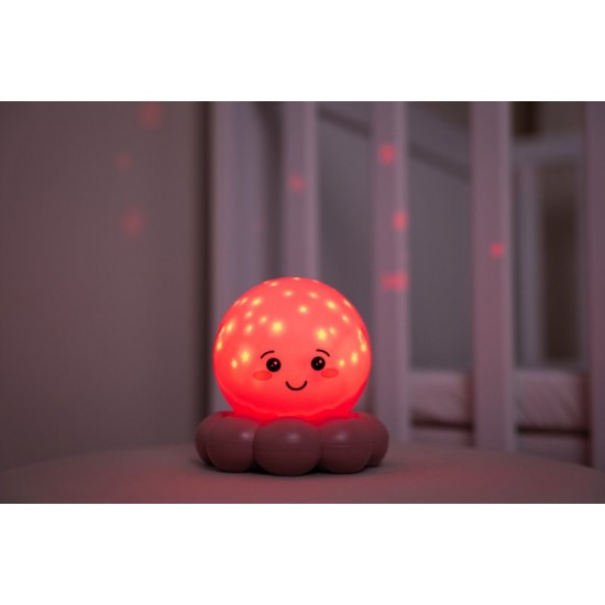 Нощна Лампа Twinkles To Go Octo™ - Pastel Pink