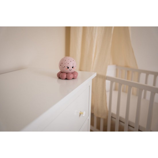 Нощна Лампа Twinkles To Go Octo™ - Pastel Pink