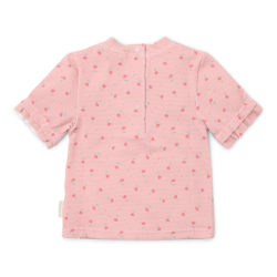 Бебешки Бански, Тениска с Къс Ръкав Sunny Flowers Blush - 62/68