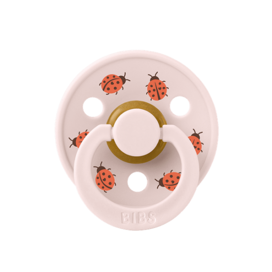 2 бр. Биберони BIBS Studio COLOUR, Ladybug/Violet Sky, 6-18 месеца