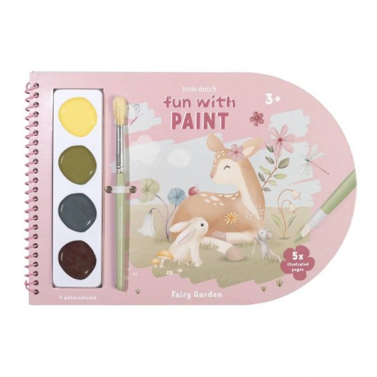 Книжка за Оцветяване с Боички Fairy Garden