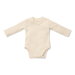 Боди с Дълъг Ръкав, Тип „Прегърни ме“ Soft Beige Stripe 50