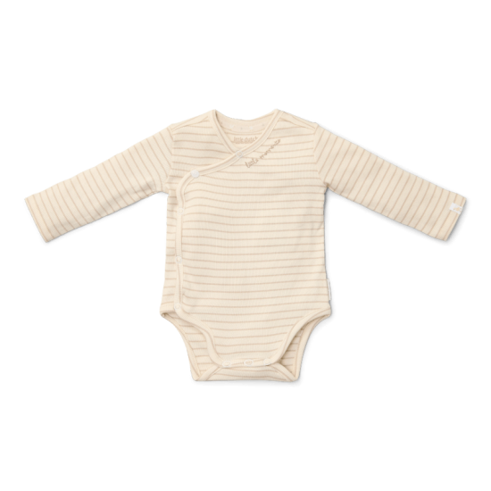 Боди с Дълъг Ръкав, Тип „Прегърни ме“ Soft Beige Stripe 50