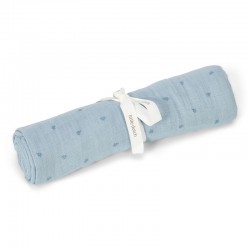 Бебешка Пелена 120 х 120 cm Pure Denim Blue