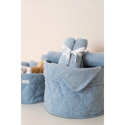 Бебешки Пелени 2 броя 70 х 70 cm Pure Denim Blue