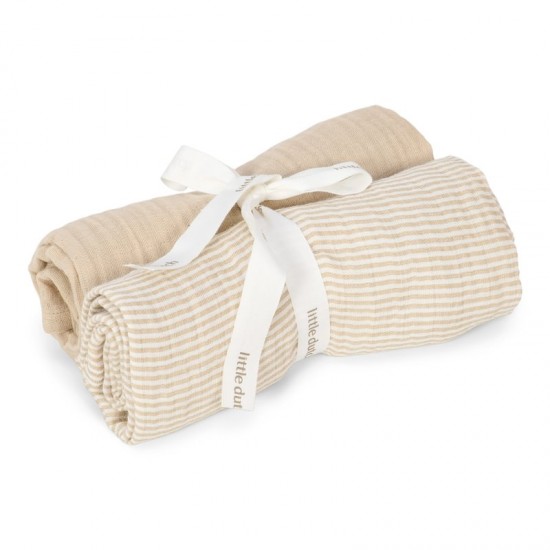 Бебешки Пелени 2 броя 70 х 70 cm Pure Soft Beige