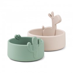 2 бр Силиконови купи Lalee Sand/Green