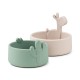 2 бр Силиконови купи Lalee Sand/Green
