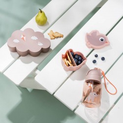 3 в 1 - Кутия за обяд, Кутия за снакс и Бутилка със сламка Playground Powder