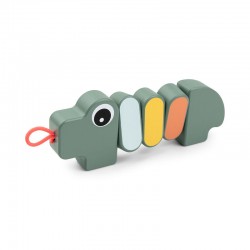 Дървена играчка Twist & turn Croco Green