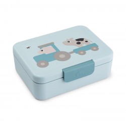 Кутия за обяд box с разделения Tiny farm Blue