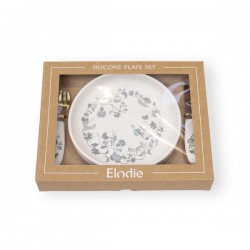 Силиконов Сет с Вакуумно Дъно и Прибори Elodie, Garden Leo Toile