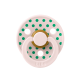 2 бр. Биберони BIBS COLOUR Polka Petal/Cactus, 0-6 месеца