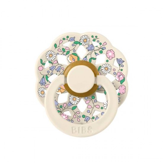 2 бр. Биберони BIBS Boheme Liberty, Chloe Meadow - Ivory Mix, 6-18 месеца