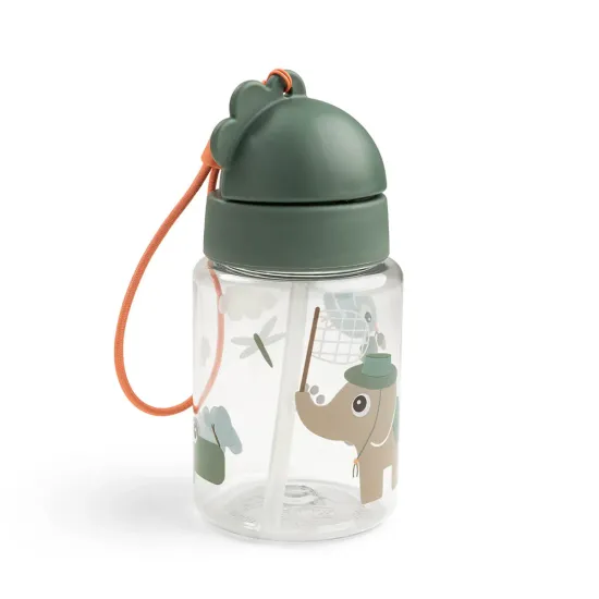 Бутилка със Сламка Tiny Trails Green 280 мл