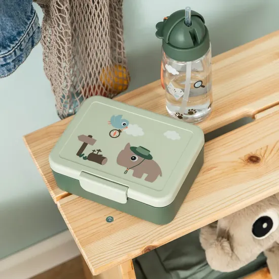 Бутилка със Сламка Tiny Trails Green 280 мл