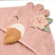 Бебешка Бродирана Хавлия с Качулка Flamingo Pink 75х75 cm