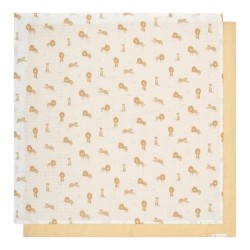 Бебешки Пелени 2 броя 70 х 70 cm Safari Leo/Yellow