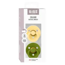 2 бр. Биберони BIBS COLOUR Pale Butter/Wasabi 6-18 месеца