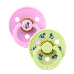 2 бр. Биберони BIBS Studio COLOUR, Beetle - Ballet/Matcha, 6-18 месеца