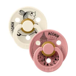 2 бр. Биберони BIBS x Moomin COLOUR Ivory/Dusty Pink , 6-18 месеца